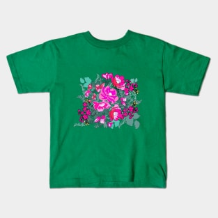 pink flower Kids T-Shirt